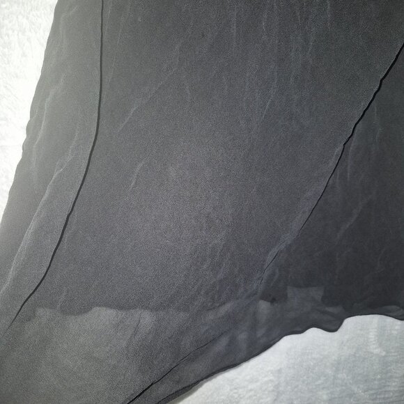 Victoria’s Secret Black Chiffon Floral Slip Chemise – Small, Romantic Y2K Linger - Picture 7 of 9